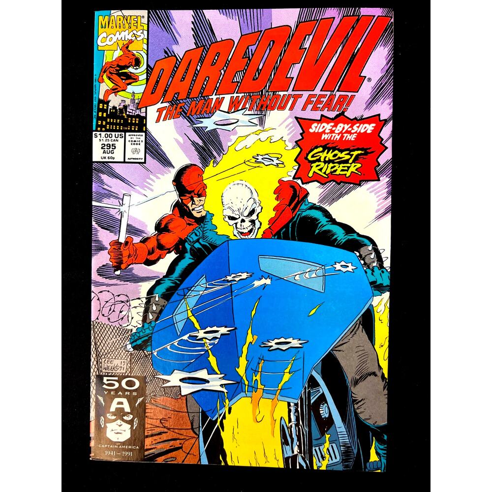 1991 Marvel "DAREDEVIL" with GHOSTRIDER #295 - Graded NM/Uncommon  by Comic App